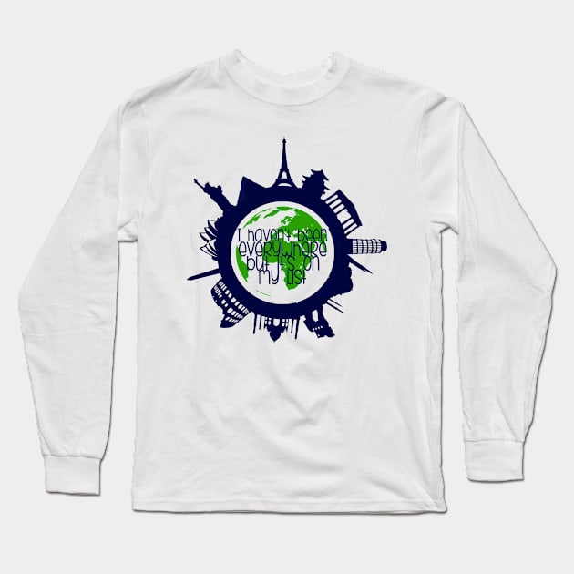 Travel list Long Sleeve T-Shirt by liilliith